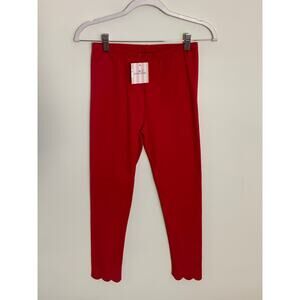 James & Lottie Pima Cotton Scalloped‎ Leggings NWT size 12